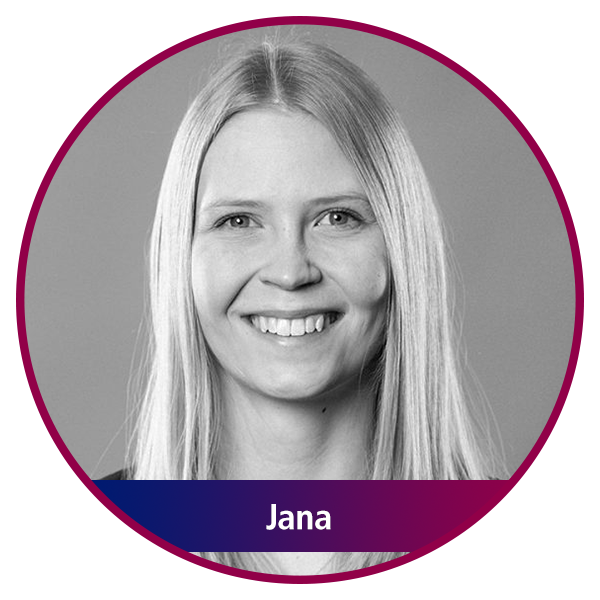 Rundes Portrait von Jana Pflüger