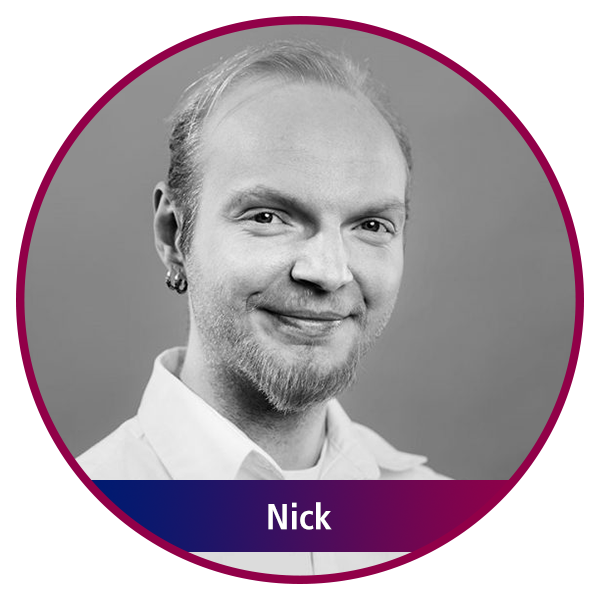 Rundes Portrait von Nick Filla