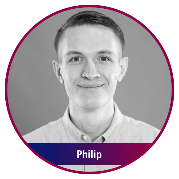 Rundes Portrait von Philip Dernedde